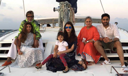 Bachchan family celebrates Big B's 75th Birthday in Maldives