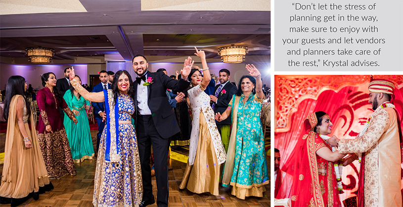 Wedding and Reception of Krystal and Ajay