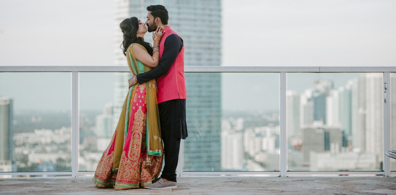 Lovely Indian Couple Posing for Photo Shoot