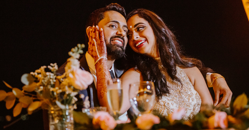 Newly Weds Indian Couple Happy Moment Capture