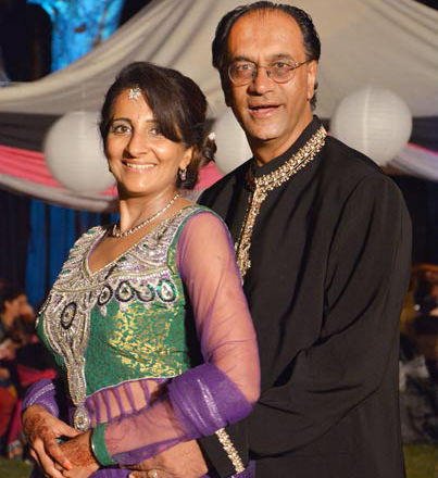 Indian Bride and Groom in Reception Outfit