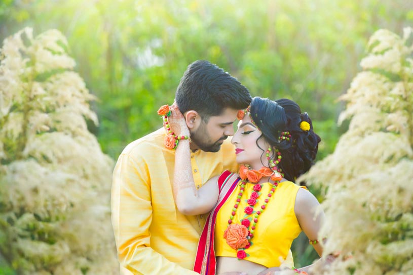 Vibrant Portrait of Indian Couple