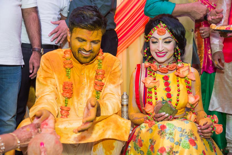 The Haldi Ceremony at a Hindu Wedding