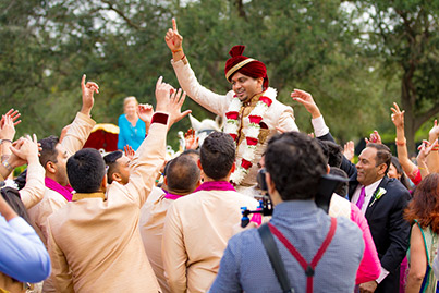 Indian Groom's Baraat Procession