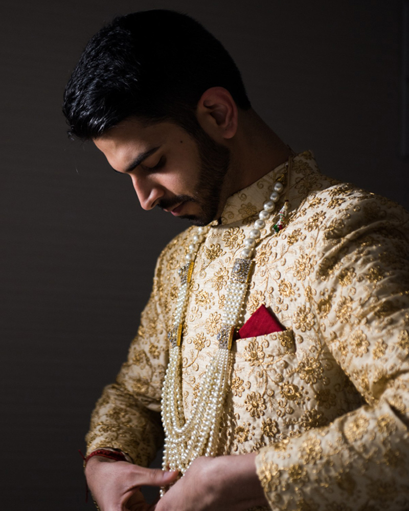 Indian Groom Getting ready for his Wedding