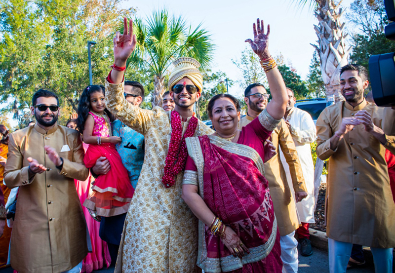 Indian Groom Dancing with his Mother in his Jaan