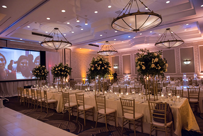 Indian Wedding Reception Table Floral Decoration