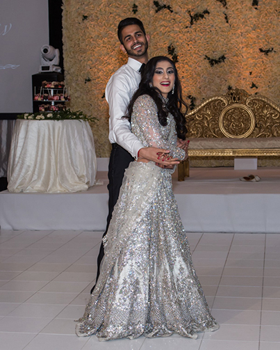 See the Indian Couple Dancing At their Reception Ceremony