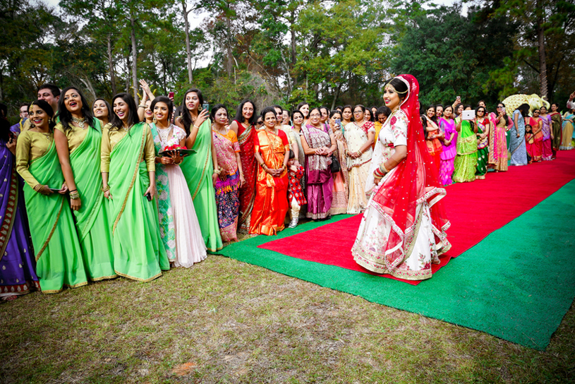 Indian Bride Welcoming Indian Groom