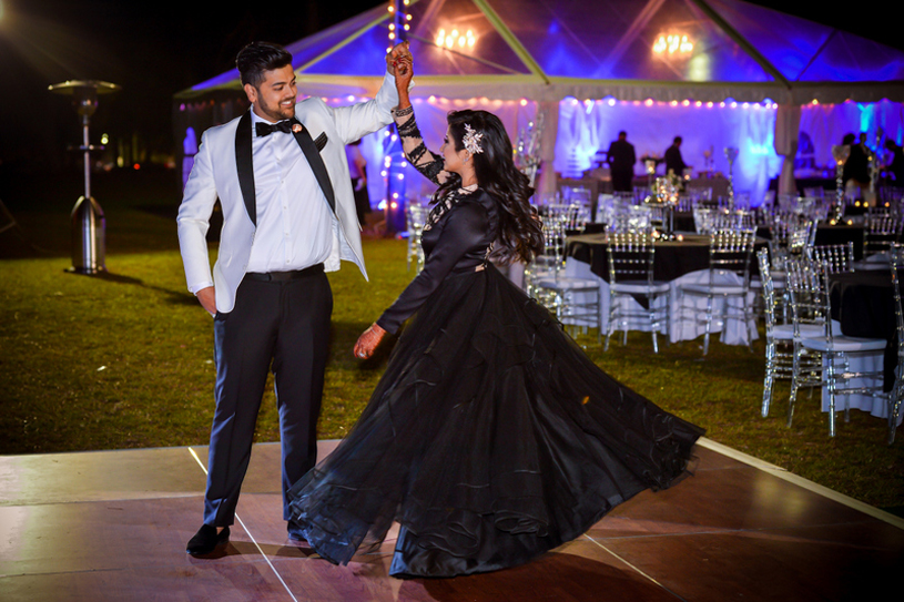 Indian Bride and Groom's Dance Performance