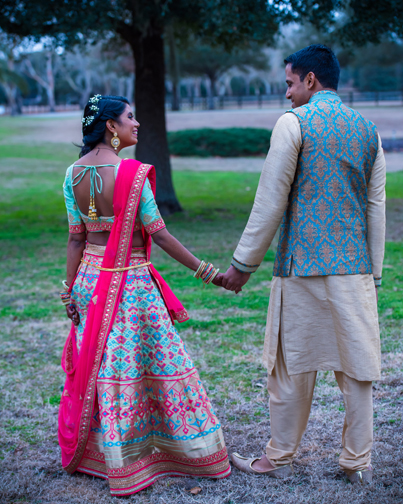 Sweet Indian Couple Looking to Each Other
