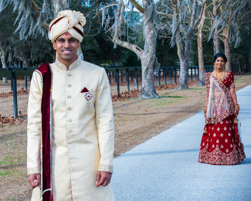 Indian Bride about to meet Indian Groom