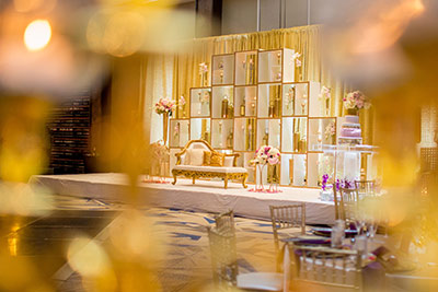 Dreamy Indian Wedding Reception Decoration