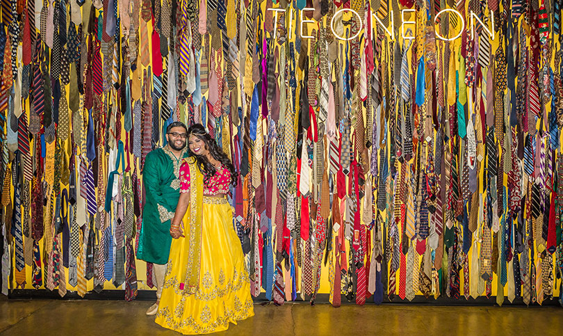 Colorful Capture for the photoshoot space for Indian Couple