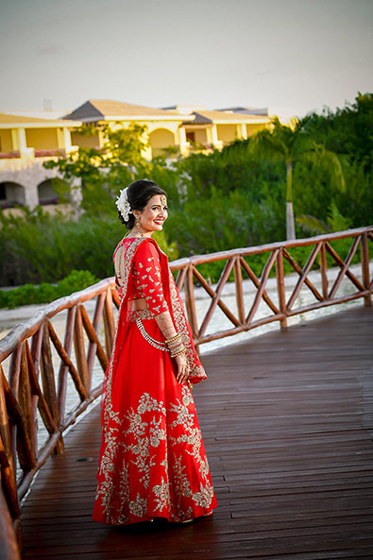 Indian Bride in Wedding Outfit Capture