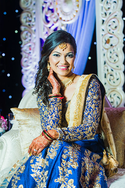 Beautiful Indian Bride Ready for Reception Capture