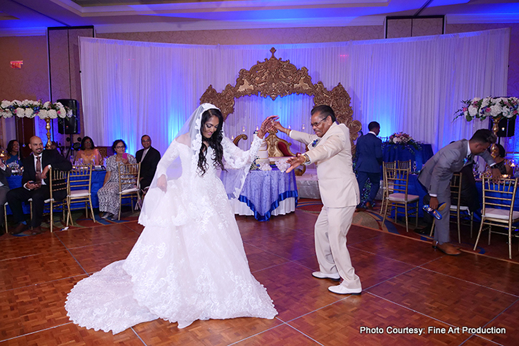 Indian Bride dancing with her Father