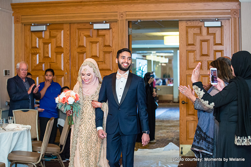 Graceful Entrance of the Couple