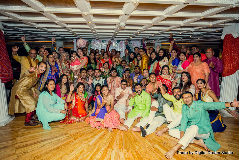 Indian Family posing for a picture