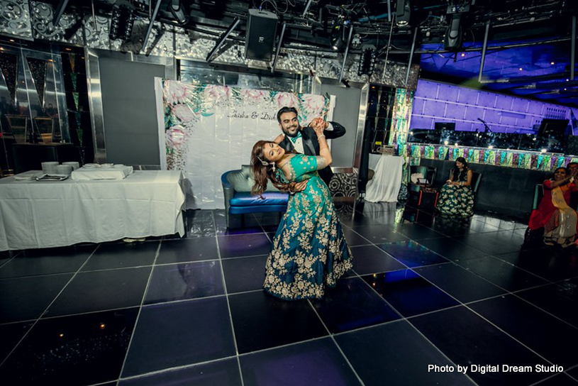 Amazing capture of the couple at reception