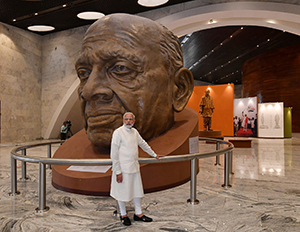 The Honorable Prime Minister of India, Narendra Modi, unveiled the Statue of Unity