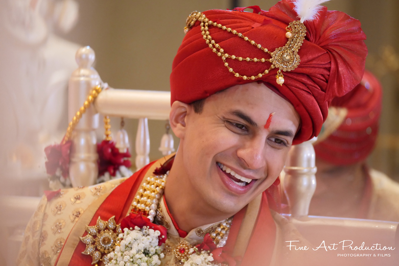Portrait look of Indian groom