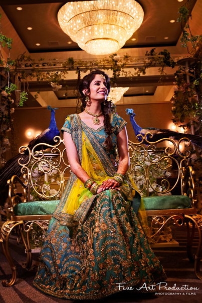 Bride's look before the sangeet