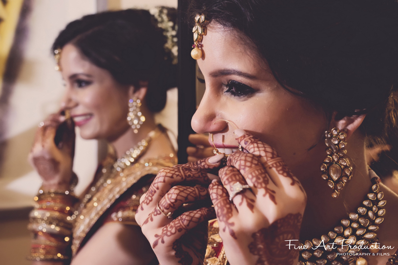 Indian Bride Getting ready for her big day