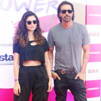 Arjun Rampal and Gabriella Demetriades