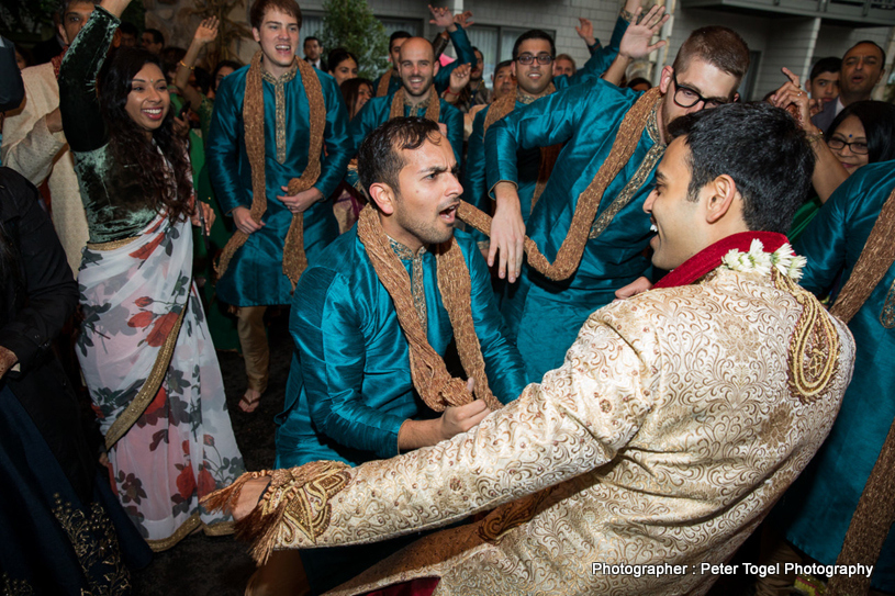 Groom at the baraat