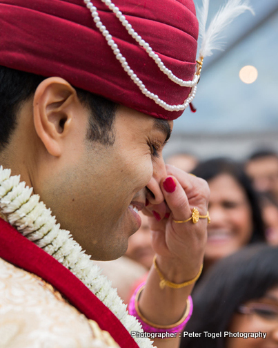 Mother In law grabbing Grooms nose