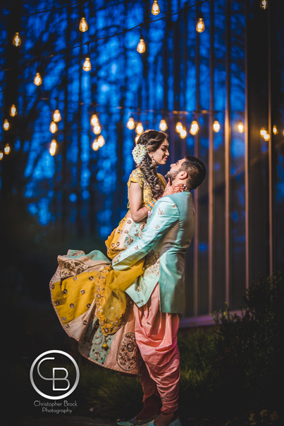 Indian Couple posing before the wedding