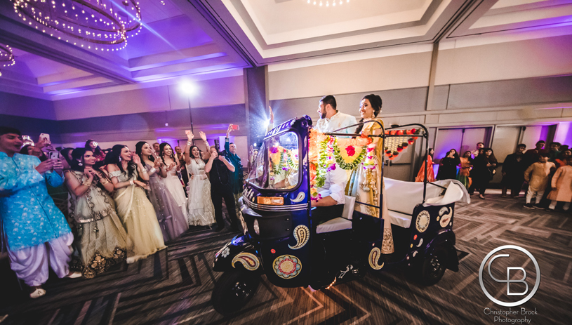 Awe-Aspiring Entry of Indian Bride and groom