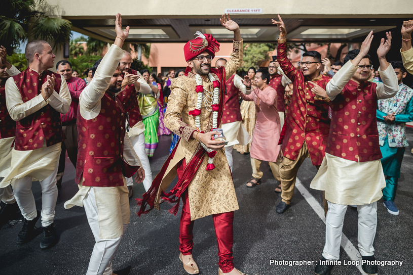 Dulha Dancing in Baraat