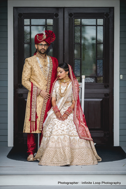 Indian Couple posing for the photoshoot