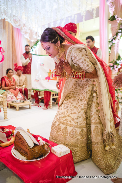 Indian Bride Praying to god