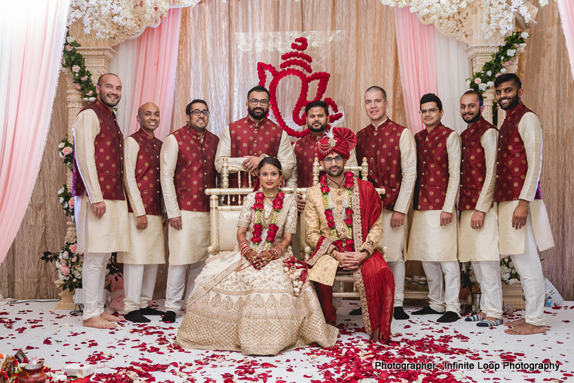 Indian Couple with Friends