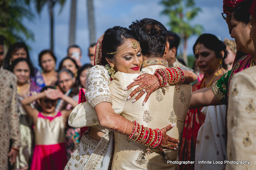 Indian Bride at vidaay ceremony