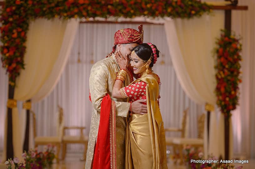 Photoshoot of Indian Couple just before the Wedding Ceremony