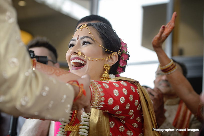 Portrait Click of Gorgeous Indian bride by Asaad Images