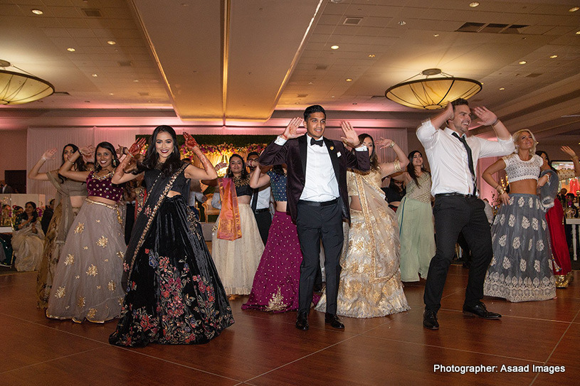 Dance performance at indian reception