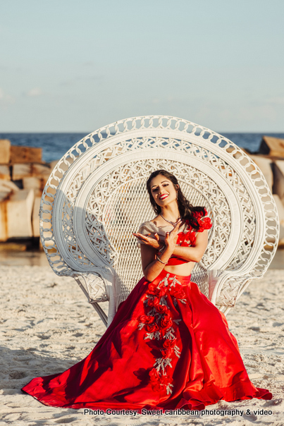 Bridal Photoshoot On beach