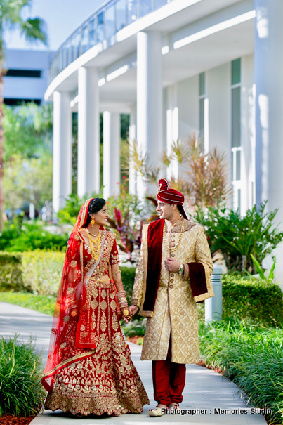 Indian Couple Posing outdoors