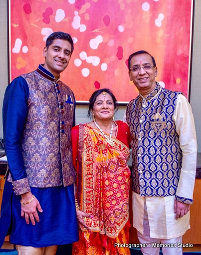 Indian Bride with his Parents