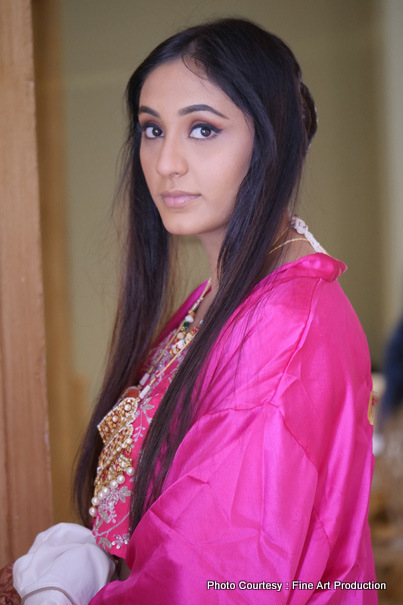 Indian bride Before the wedding Ceremony