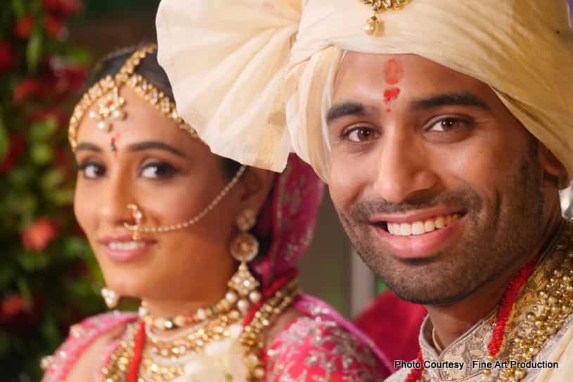 Indian Couple At wedding Ceremony