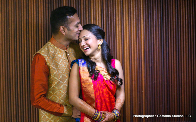 Indian Bride and Groom Enjoying their Wedding Movement