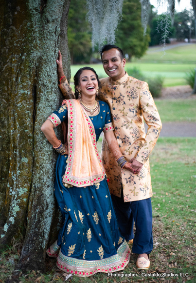 Indian Bride and Groom Enjyoing their Pre Wedding Shoot