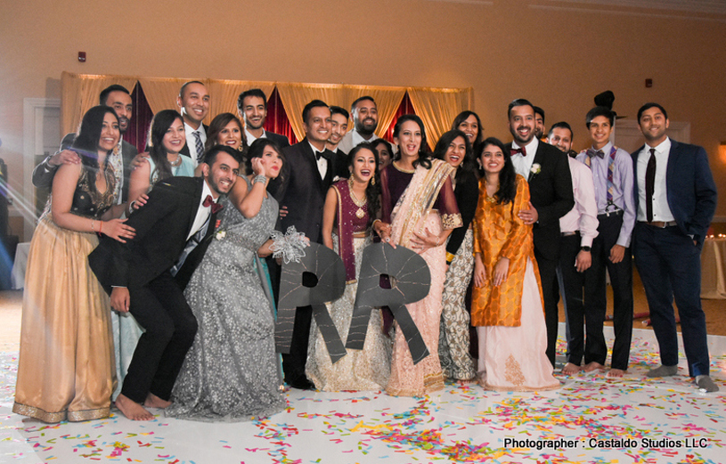 Indian Bride and Groom with Guest Capture