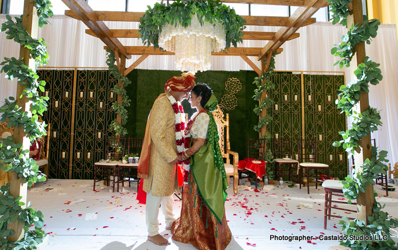 Indian Bride and Groom having Tender Movement